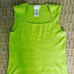 Vintage Green White  Stag Blouse